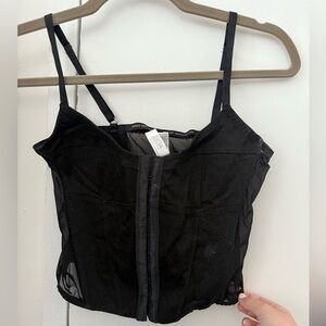 Black Urban Outfitters Corset Top